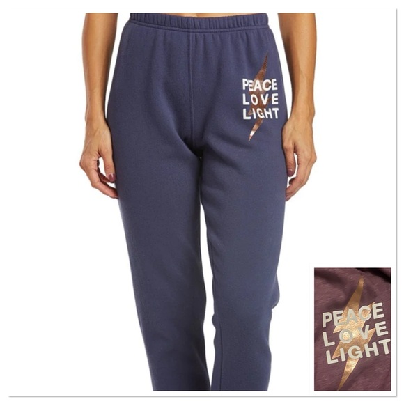 Spiritual Gangster Piece Love Light Sweatpants - Picture 1 of 4